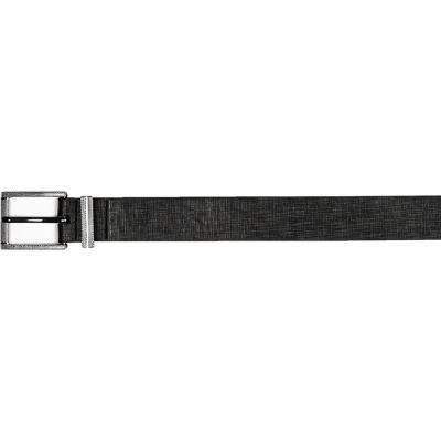 Black textured belt